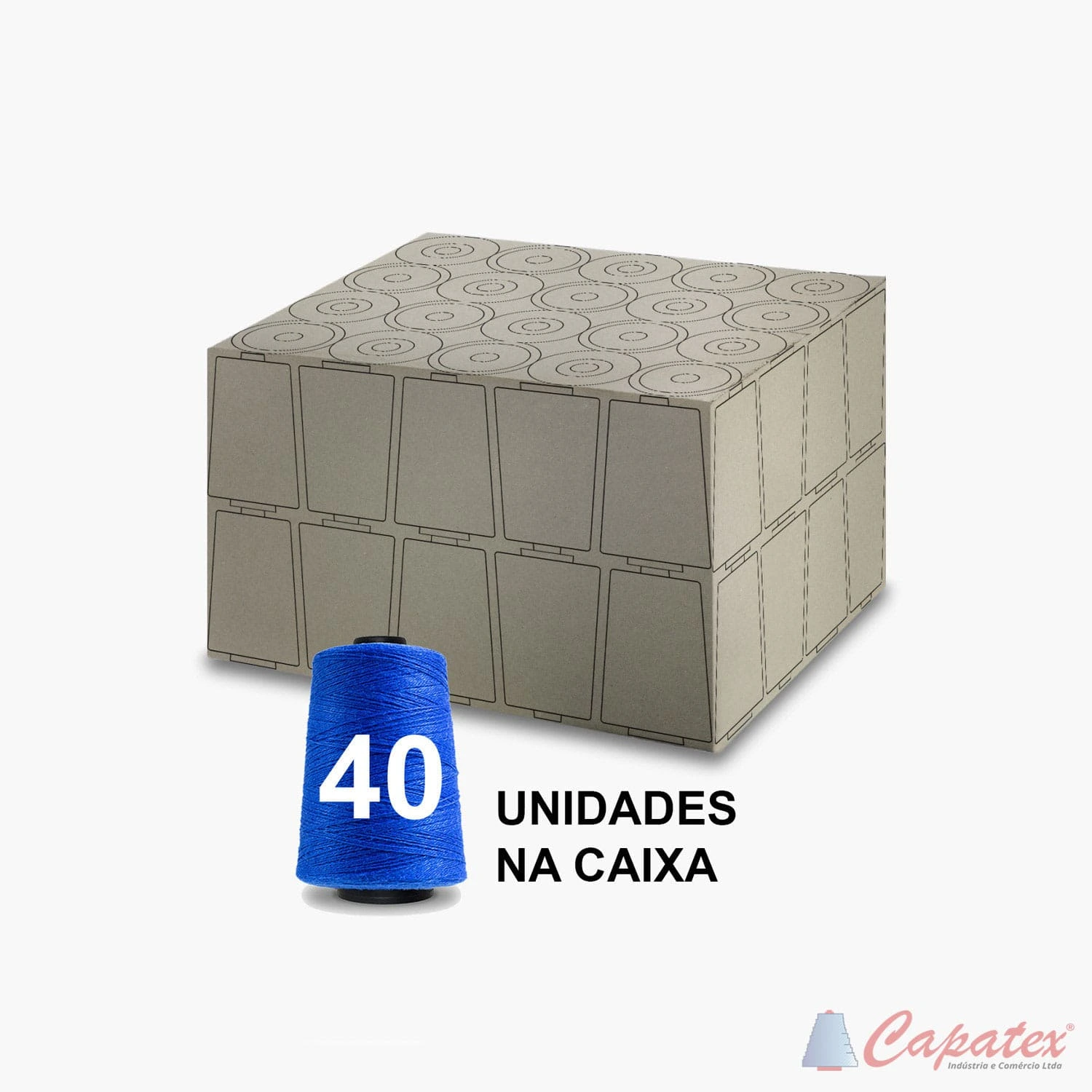 Caixa com 40 Unidades de Linha para Sacaria Azul 250g
